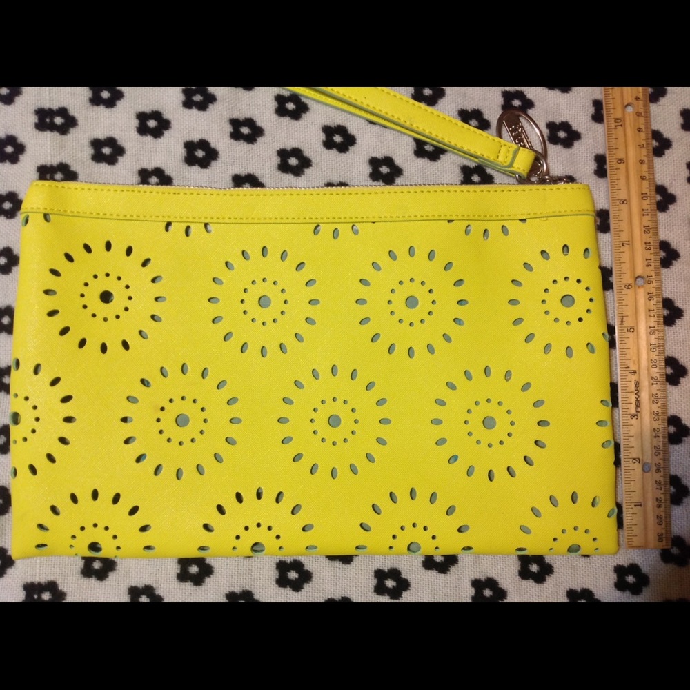 Neon clutch and wristlet