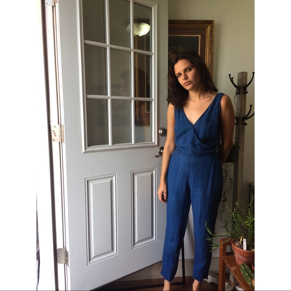 Madewell chambray jumpsuit