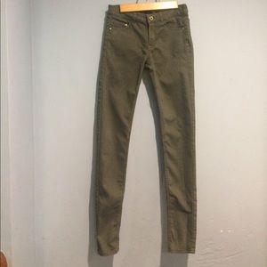 Olive Green Skinny Jeans