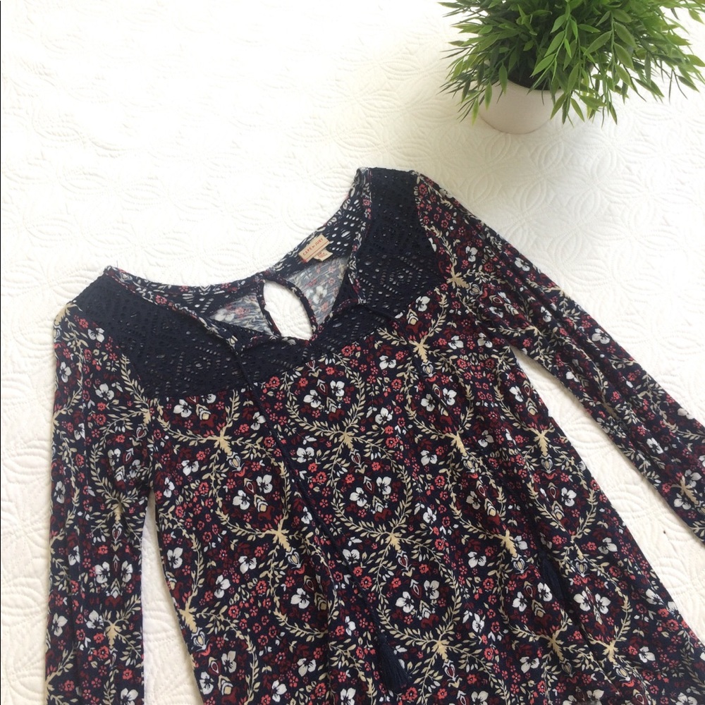 Boho floral Cape Juby top
