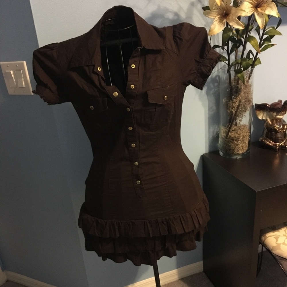 Gorgeous ruffle mini dress