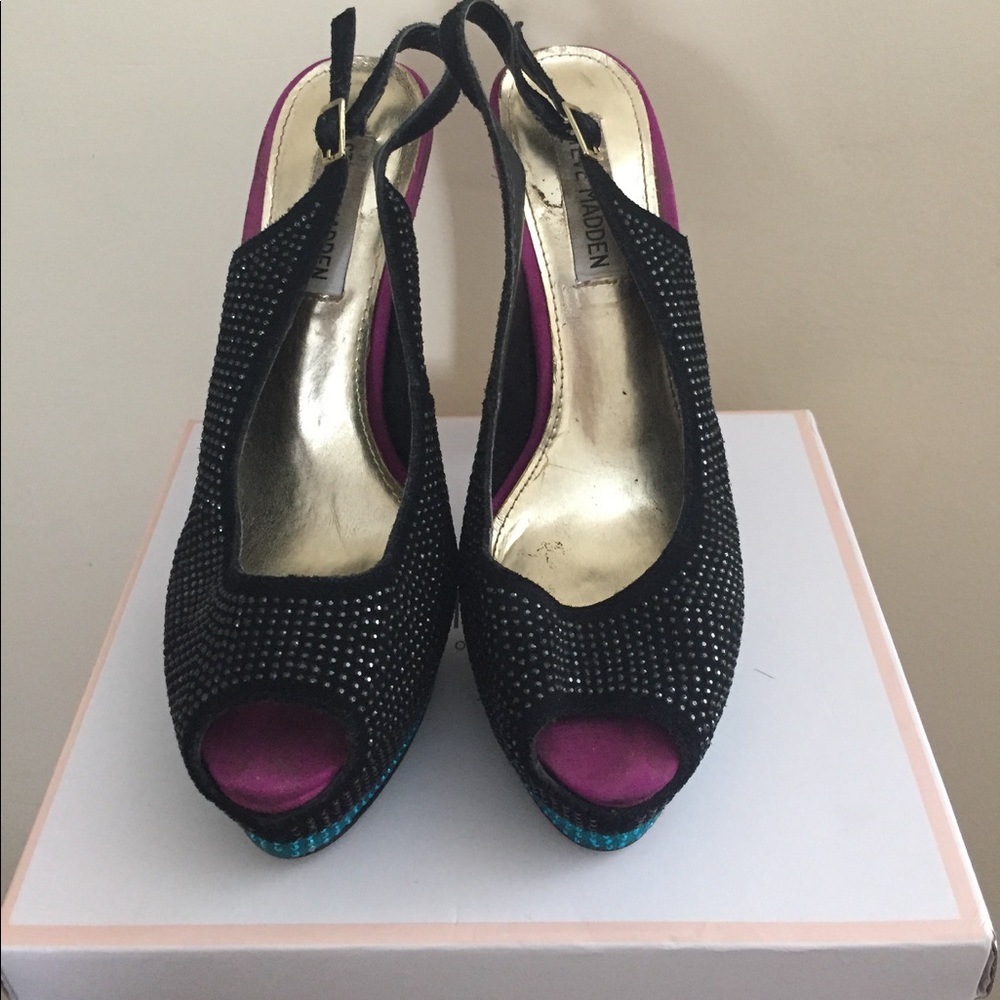 Steve Madden studded heels.