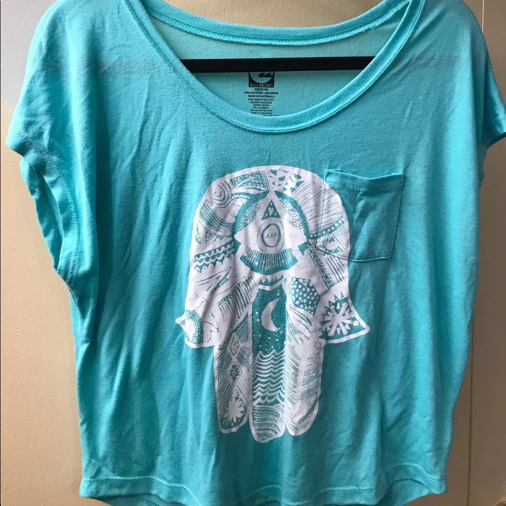 Billabong Graphic Tee with Hamsa Women's - Picture 2 of 5