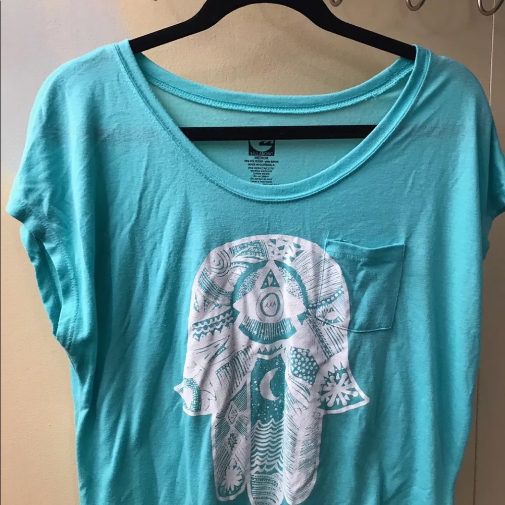 Billabong Graphic Tee with Hamsa Women's - Picture 3 of 5