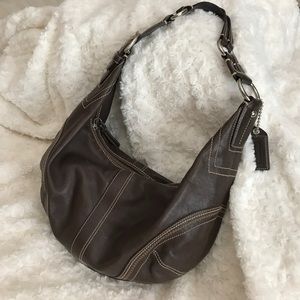 Brown coach handbag