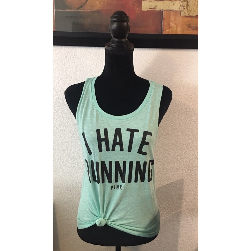 PINK Victoria secret I hate running tank sz xs
