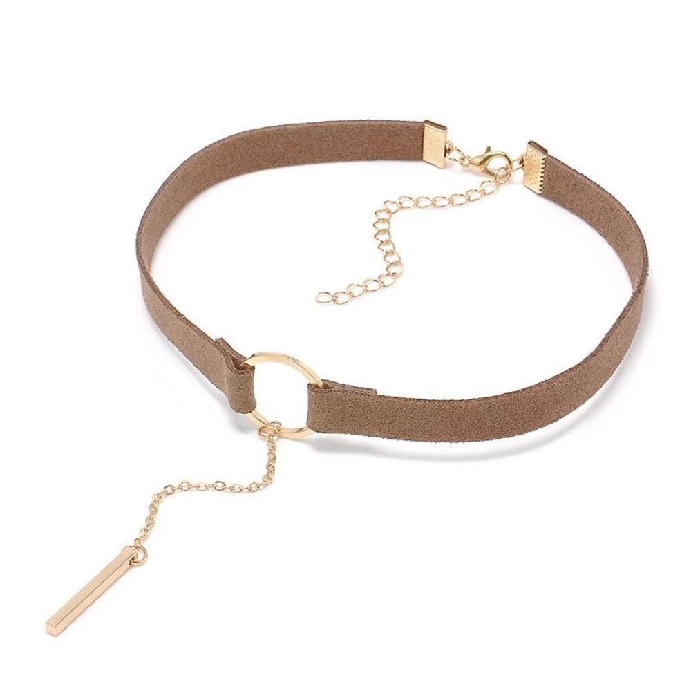 🌸Just in🌸 cute brown suede choker.