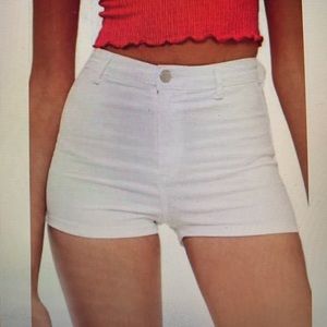 Top shop Moto Joni White shorts