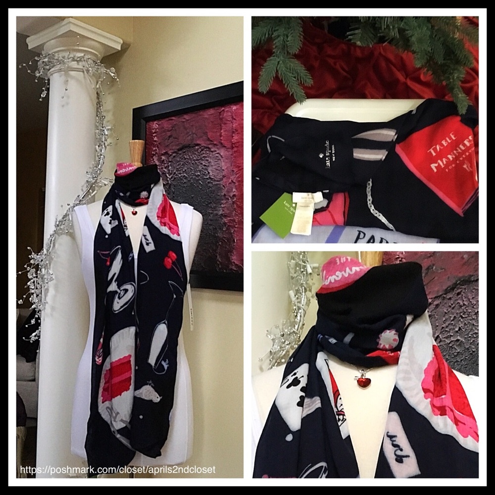 ❌SOLD❌KATE SPADE Long Signature Scarf - Picture 2 of 8