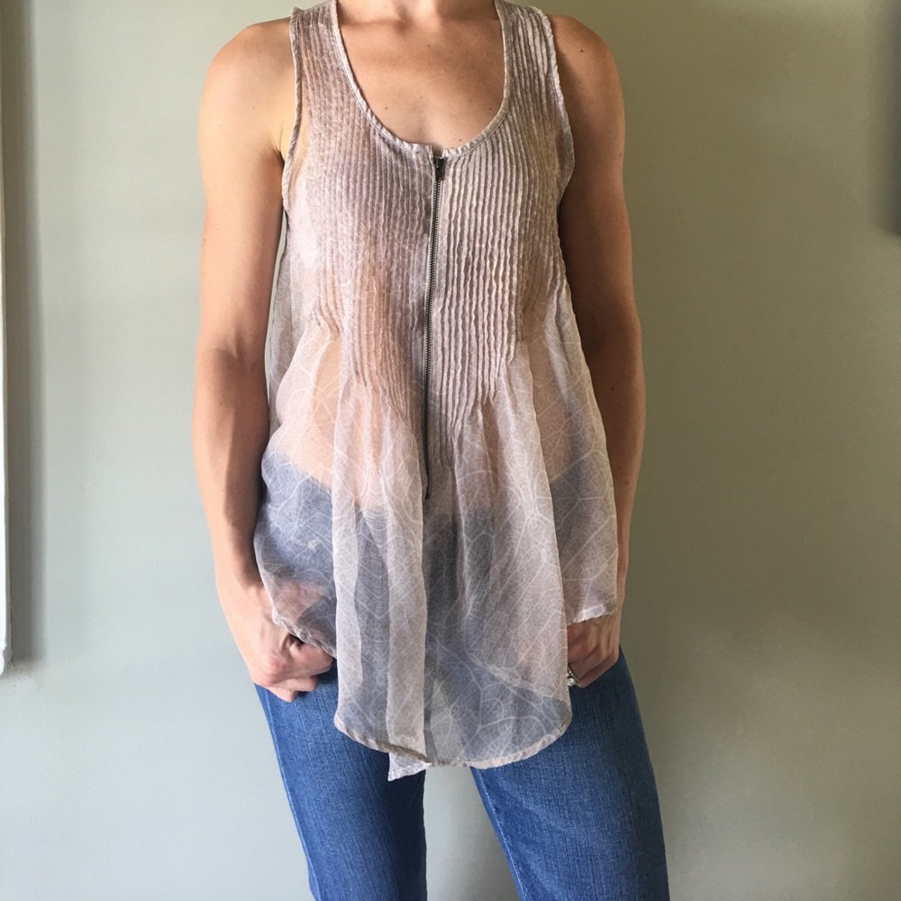 Sheer summer tank