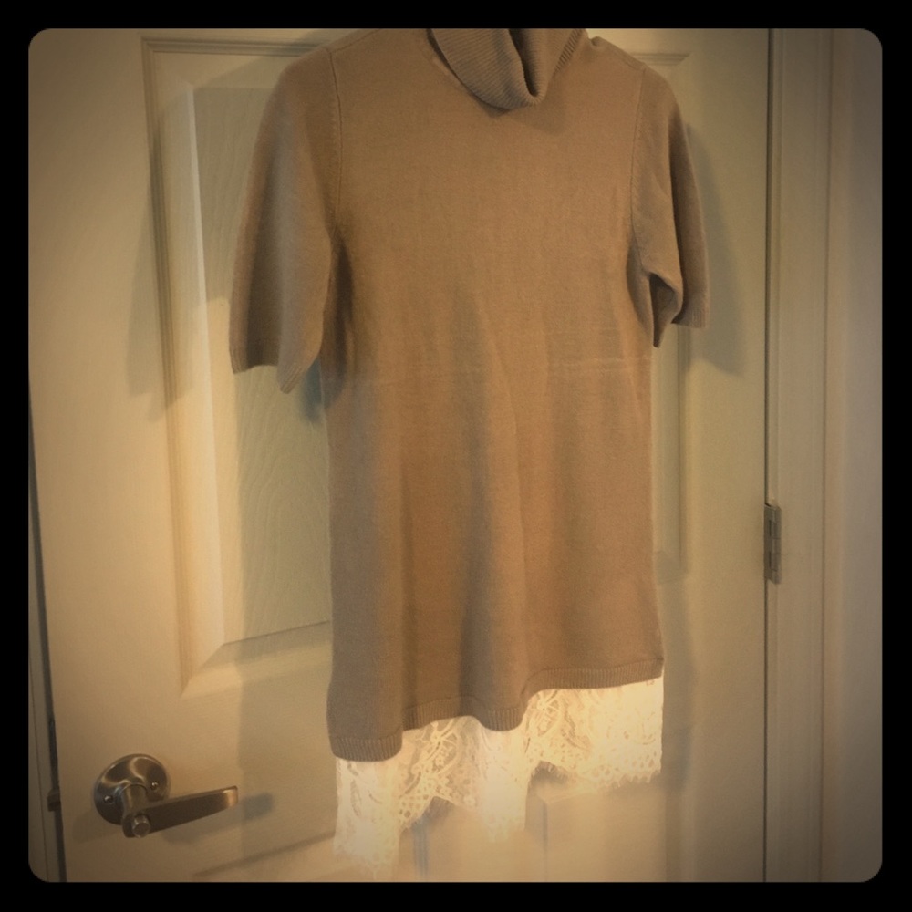 Cowl neck tunic top