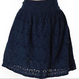 August Silk skirt, size 10 (navy blue)
