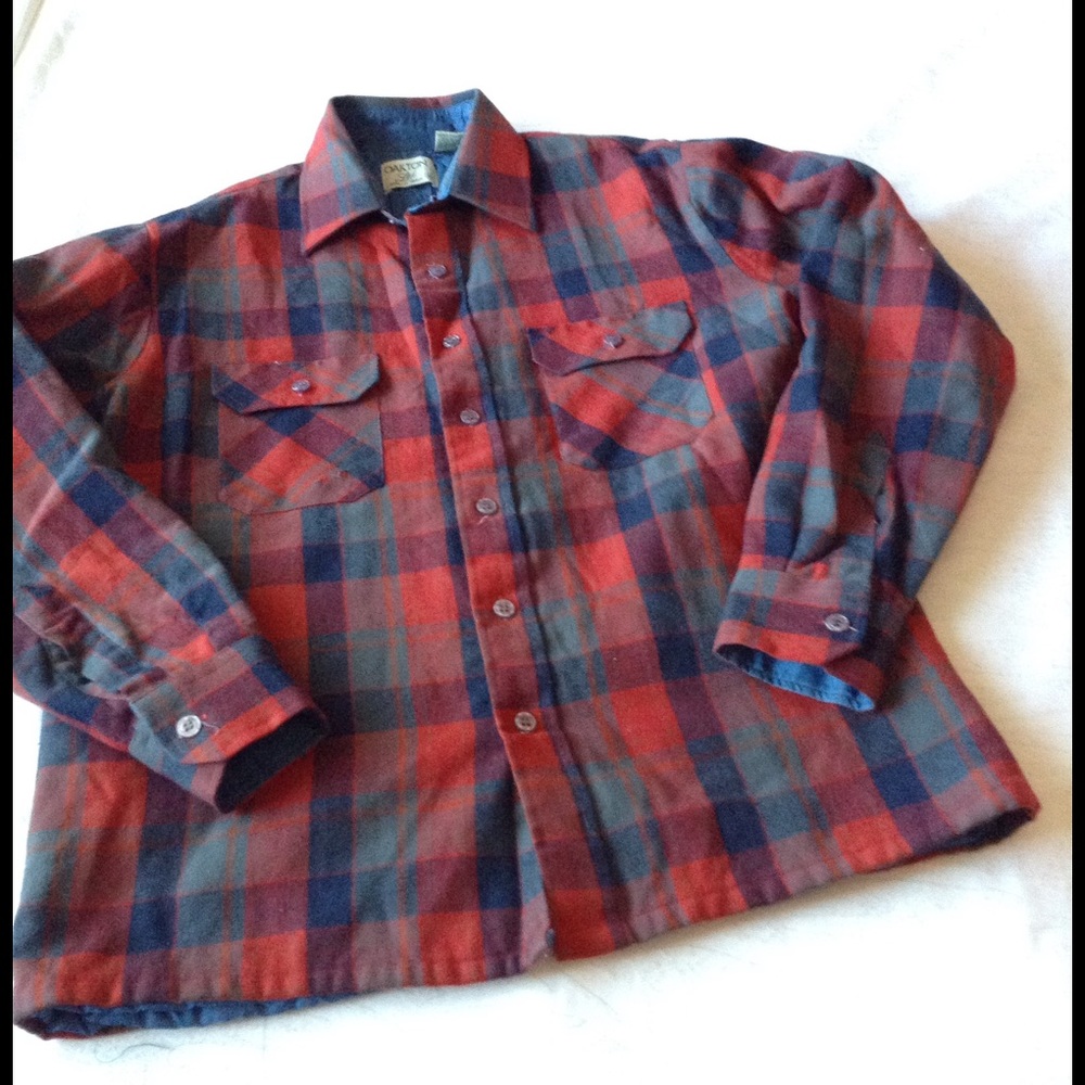 SHACKET OAKTON VINTAGE PLAID DISTRESSED QUILTED SHIRT M Y