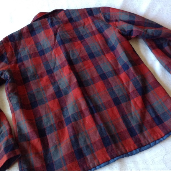 SHACKET OAKTON VINTAGE PLAID DISTRESSED QUILTED SHIRT M Y - Picture 2 of 7