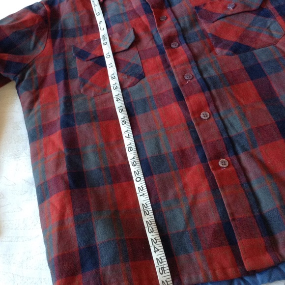 SHACKET OAKTON VINTAGE PLAID DISTRESSED QUILTED SHIRT M Y - Picture 4 of 7
