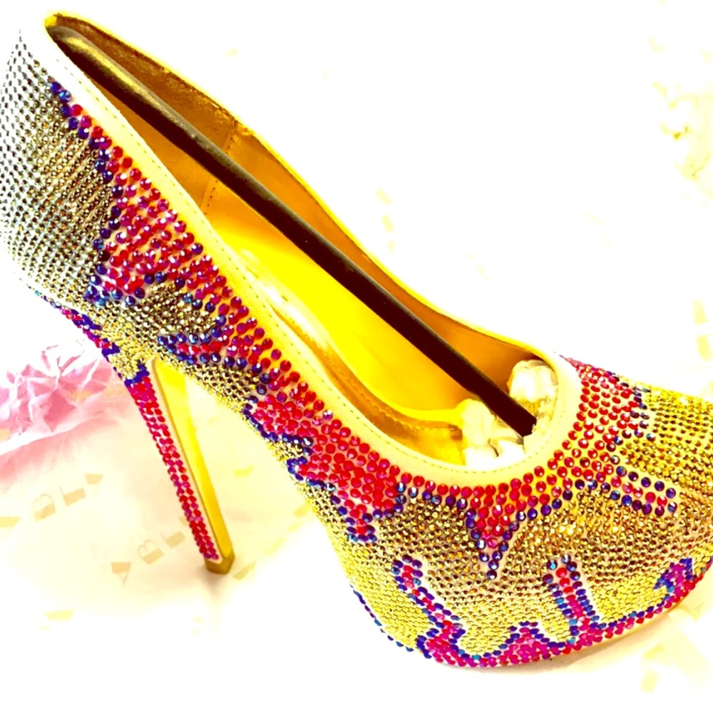 ALBA™ Platform Multi💎Covered Covered Stiletto 👠