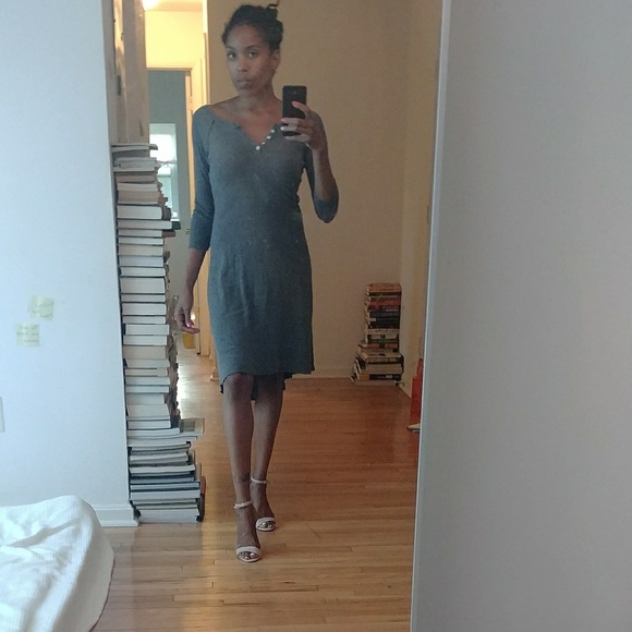 Have a grey day cotton midi dress - Picture 1 of 6