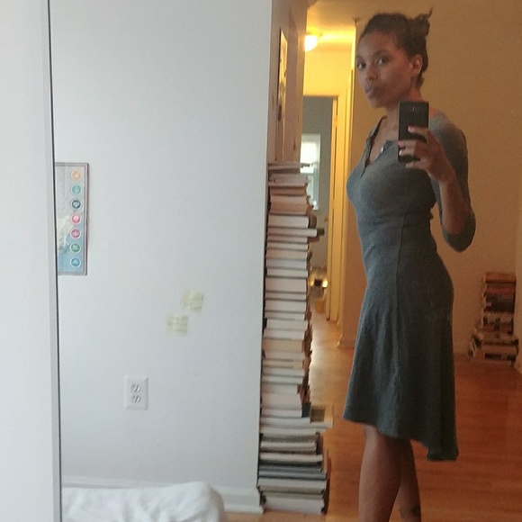 Have a grey day cotton midi dress - Picture 3 of 6