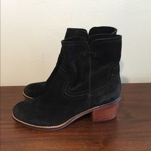 Dolce Vita Black Suede Heeled Booties