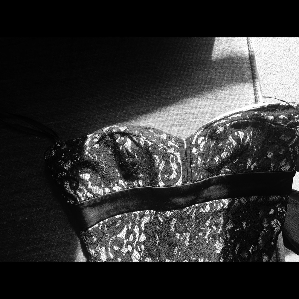 Black lace dress:) cute