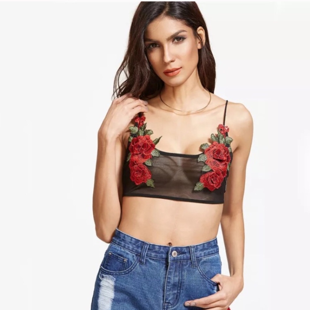 Sexy mesh bralette.