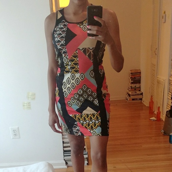 Print the town ethnic inspired vintage dress - Picture 2 of 7