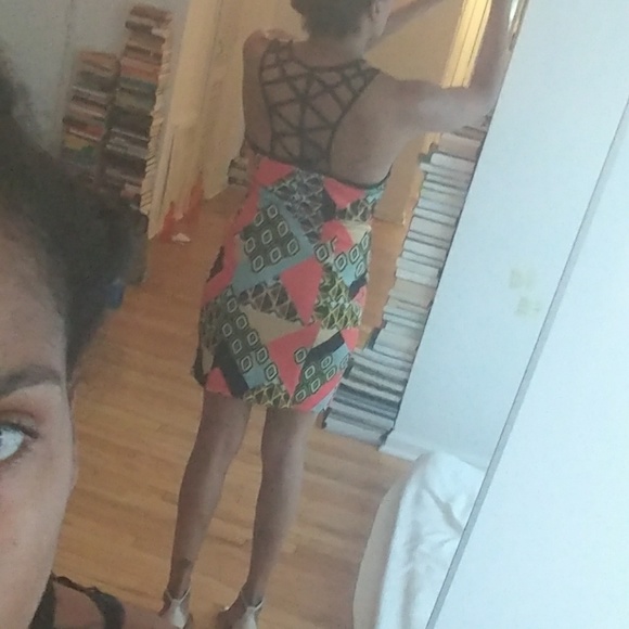 Print the town ethnic inspired vintage dress - Picture 3 of 7