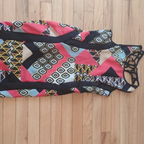 Print the town ethnic inspired vintage dress - Picture 5 of 7