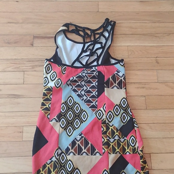 Print the town ethnic inspired vintage dress - Picture 6 of 7