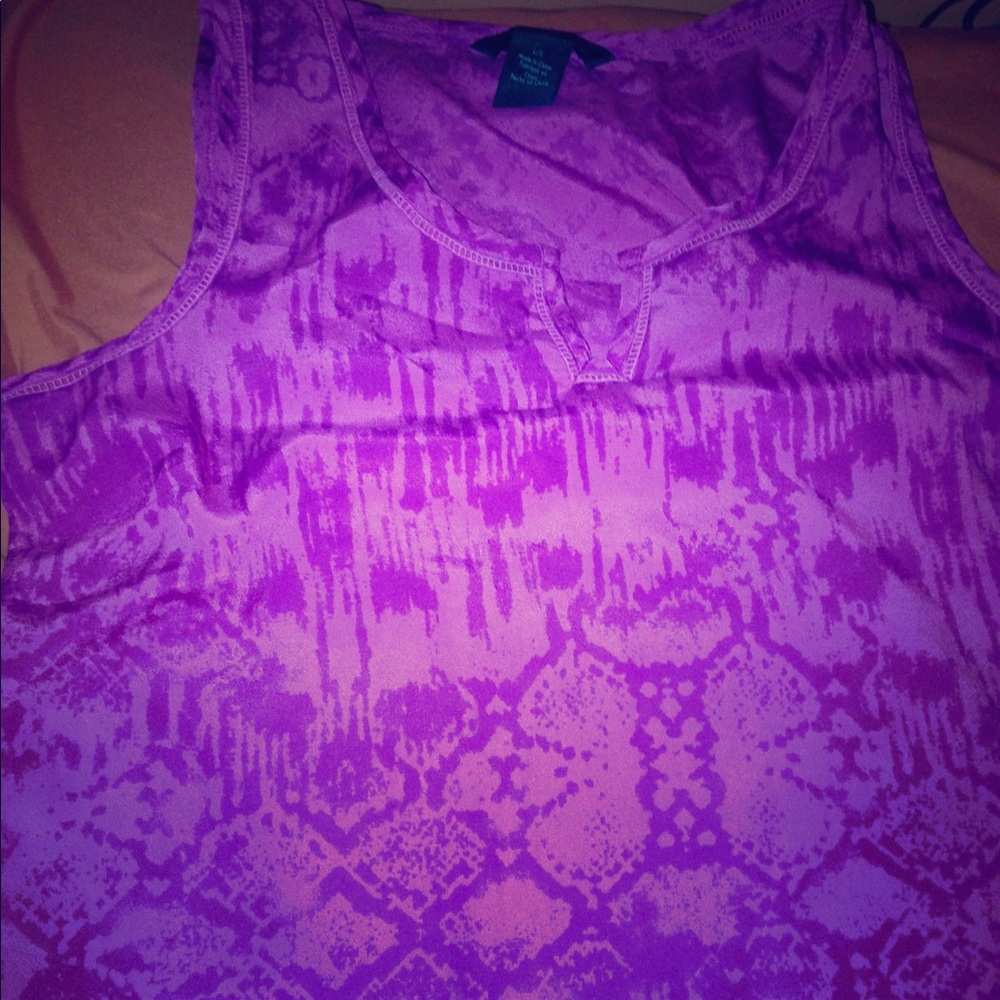Calvin Klein purple pink blouse