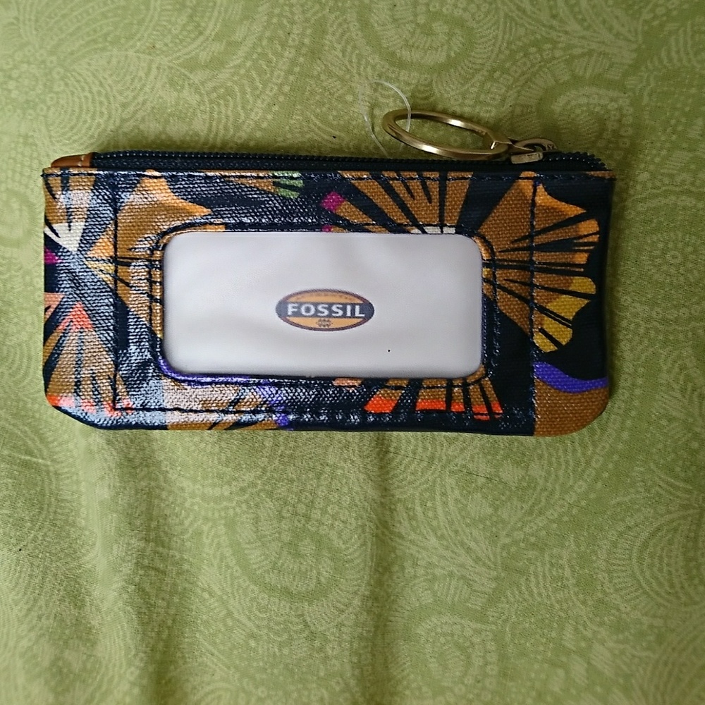 Fossil key and coin pouch