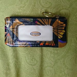 Fossil key and coin pouch
