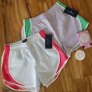 NWT Lauren James Seersucker and Gingham Shorties