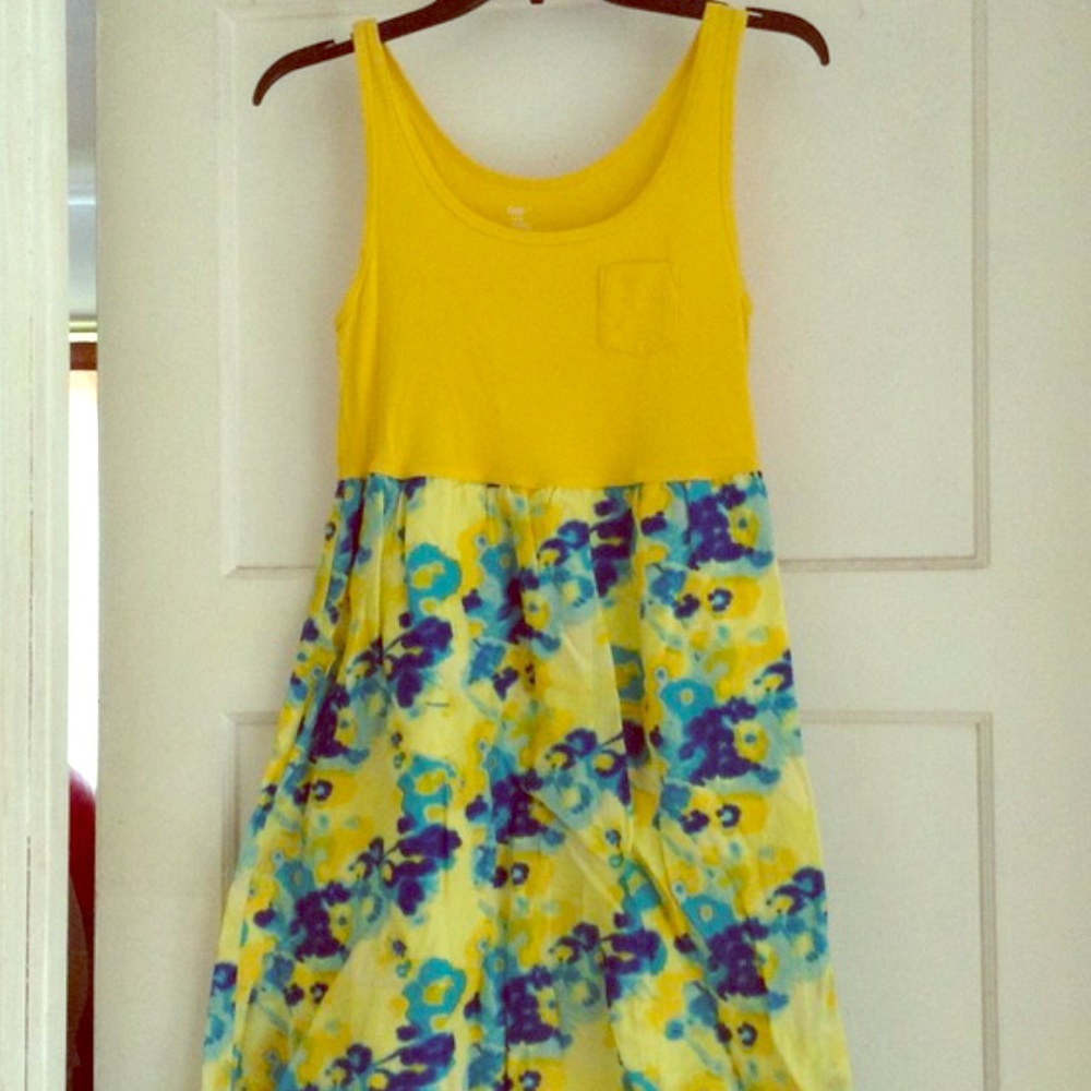 GAP SWEET, SLEEVELESS WATERCOLOR LINED SUNDRESS🍭