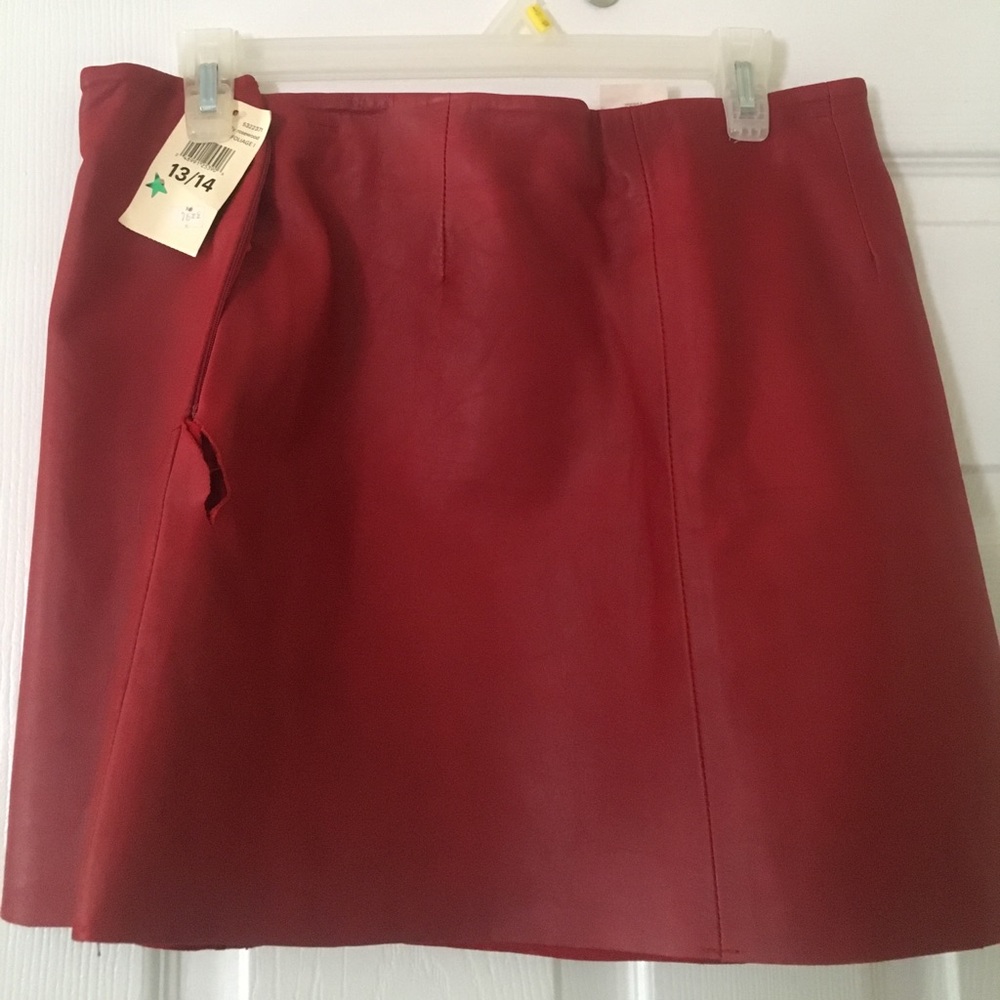 Leather skirt