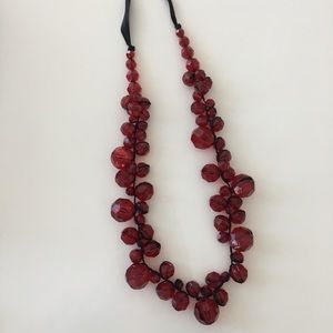 Red bead necklace