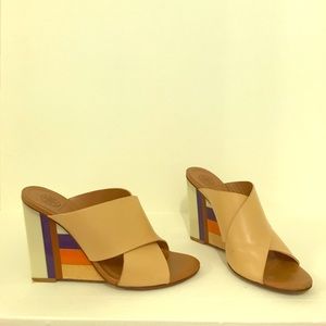 Tory Burch platform mules