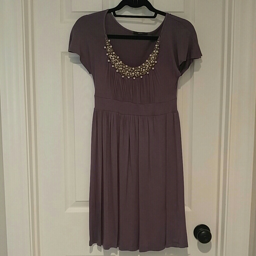 Beaded Collar Dress