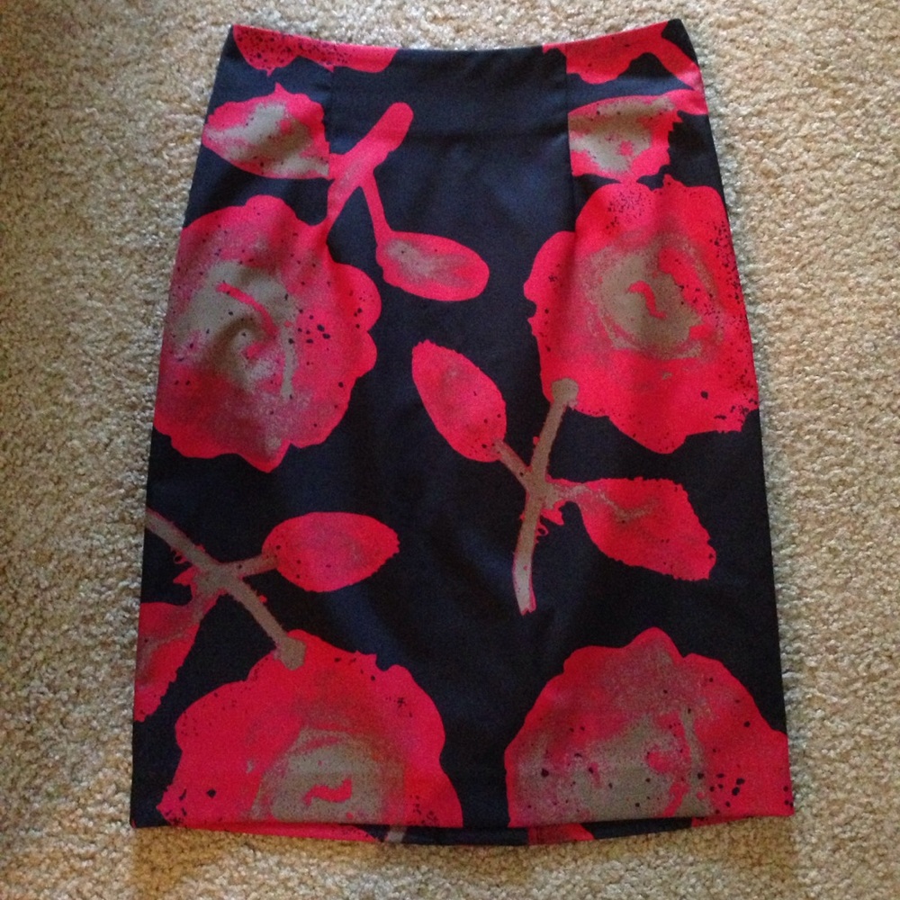 Mac & Jac floral pencil skirt