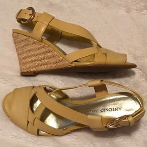 Antonio Melani Wedge Sandal, yellow