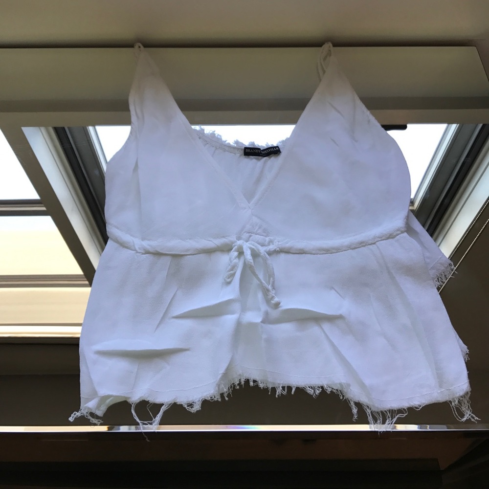 Brandy Melville White Crop Top