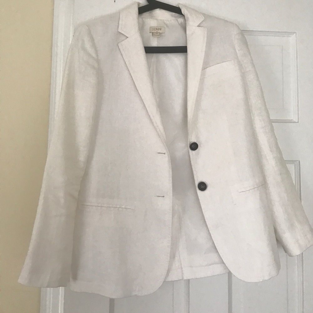 White linen Blazer