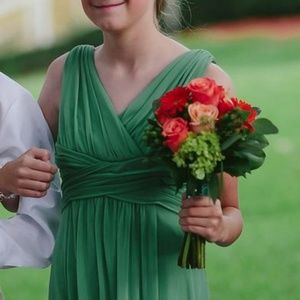 David's Bridal junior bridesmaid dress