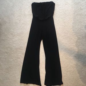 Black Strapless Jumpsuit