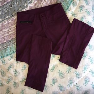 Maroon Lululemon Urbanite Pants EUC