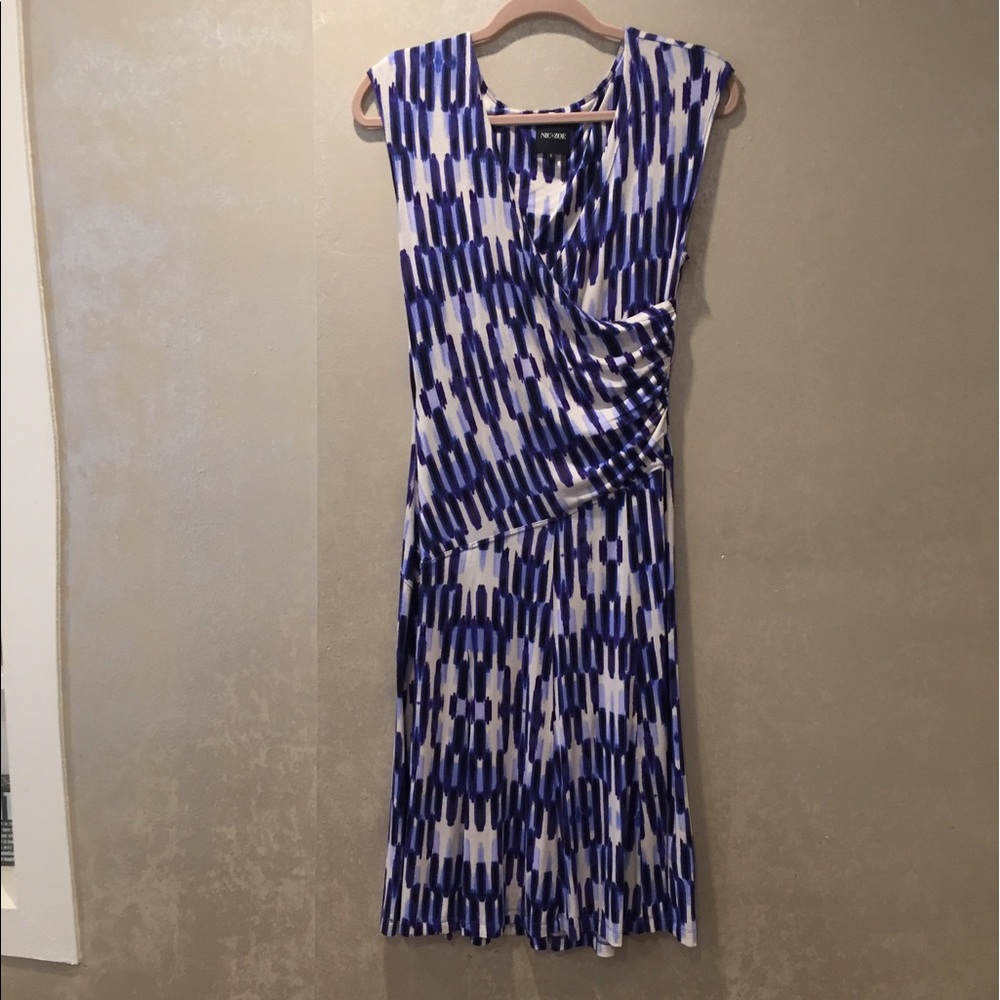 Anthro Nordstrom nic +zoe jersey dress Small geo