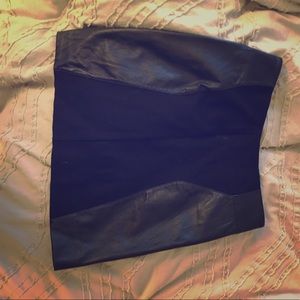 Guess Marciano black leather skirt