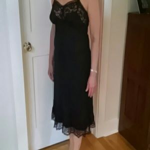 Vintage black​ slip dress