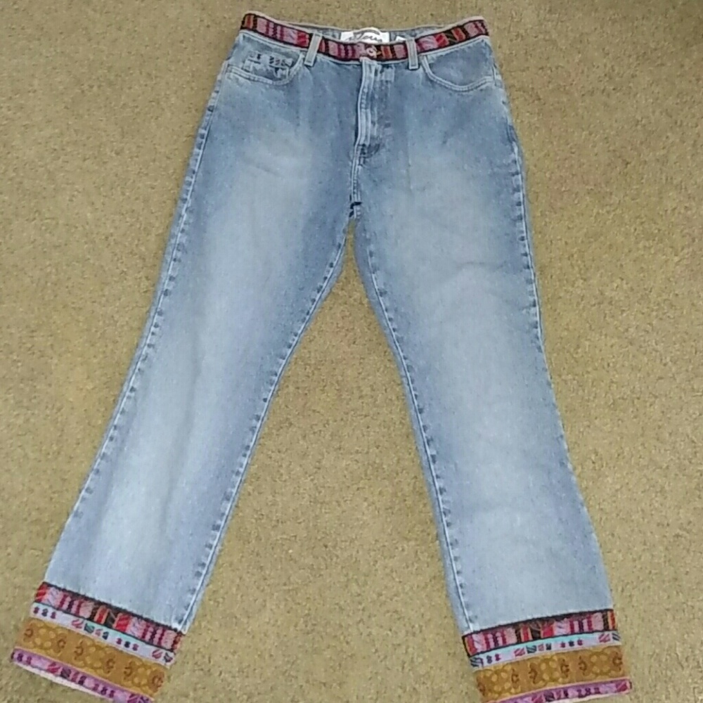 Vintage embroidered Express jeans