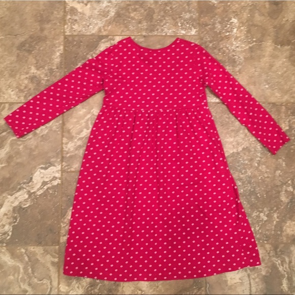 Land's End girls size 7 red floral dress - Picture 3 of 3